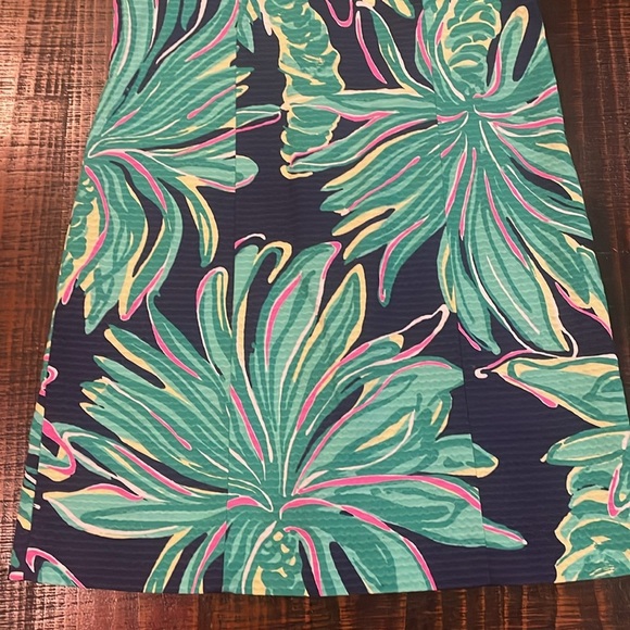 Lilly Pulitzer Cathy Tiger Palm green shirt dress - Picture 2 of 9